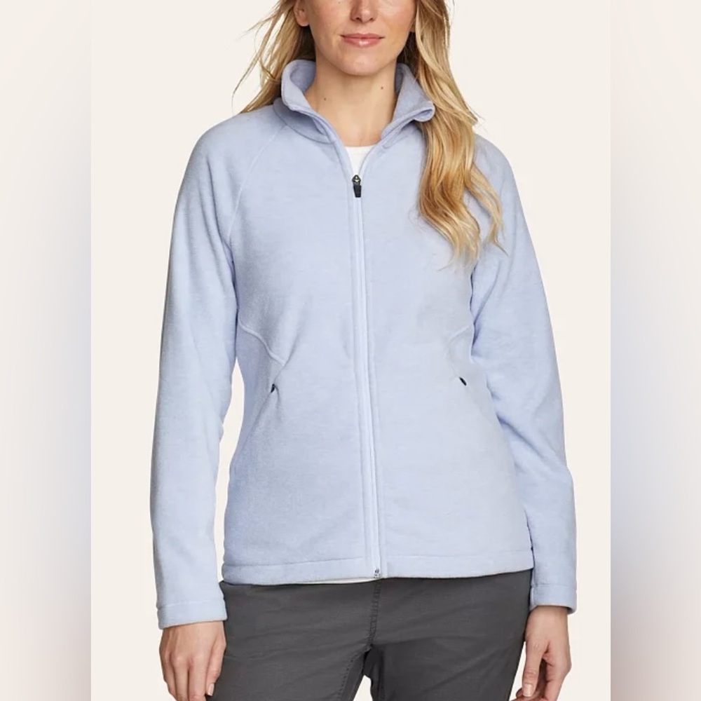 Eddie Bauer Women's Light Periwinkle Fleece Jacket